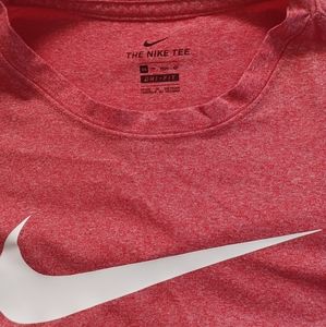 Nike red dri-fit youth shirt